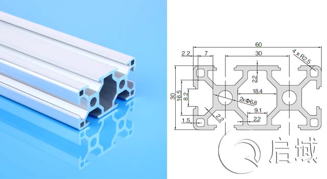 欧标3060工业铝型材 欧标3060工业铝型材